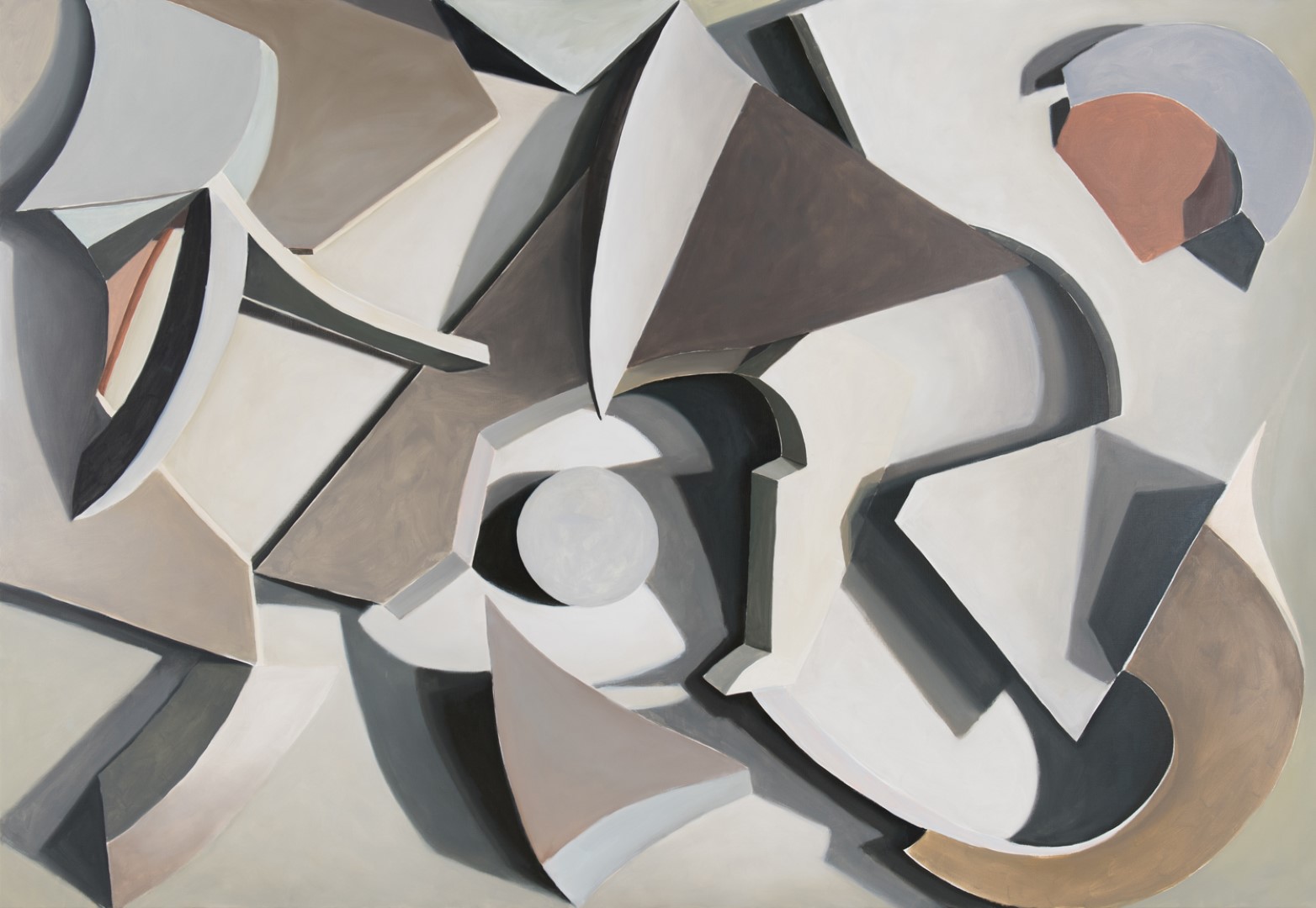 Compositie nr. 2 (2016), 183 x 266.5 cm, oil on linen (Arval collection)